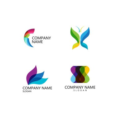 soyut vektör şablon logo çizimi tasarımı