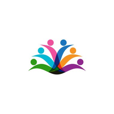 Evlat Edinme ve Toplum Bakımı Logo şablonu vektörü