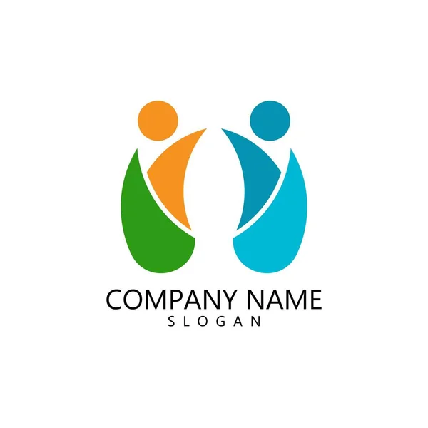 Adoption Community Care Logo Template Vector — Stock Vector