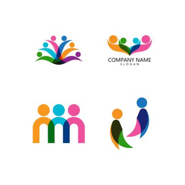 Evlat Edinme ve Toplum Bakımı Logo şablonu vektörü