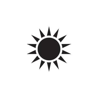 güneş illüstrasyon logo vektör şablonu