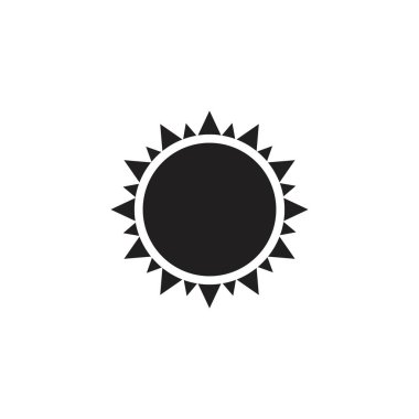 güneş illüstrasyon logo vektör şablonu