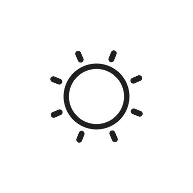 güneş illüstrasyon logo vektör şablonu