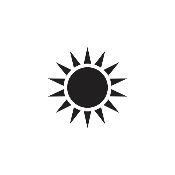 太陽イラストロゴベクトルアイコンテンプレート — ストックベクタ