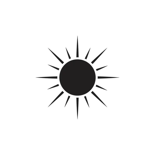 Modelo Ícone Vetor Logotipo Ilustração Solar — Vetor de Stock