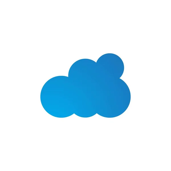 Nube Logo Vector Icono Plantilla — Archivo Imágenes Vectoriales