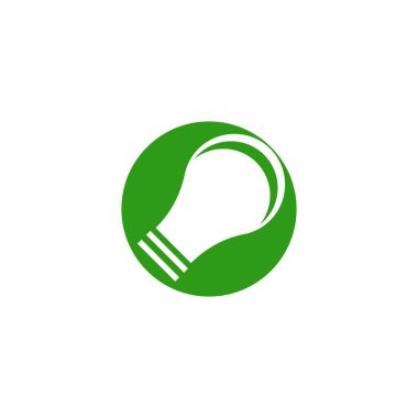 Ampul logo vektör resimleme şablonu