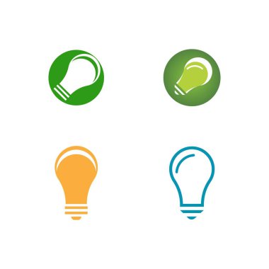 Ampul logo vektör resimleme şablonu