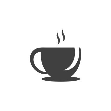 kahve camı logo şablonu vektörü 