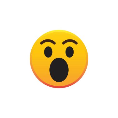 Duygusal şablon yüz ifade simgesi vektosu