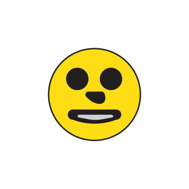 Duygusal şablon yüz ifade simgesi vektosu