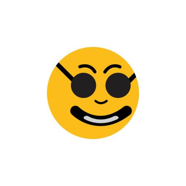 Duygusal şablon yüz ifade simgesi vektosu