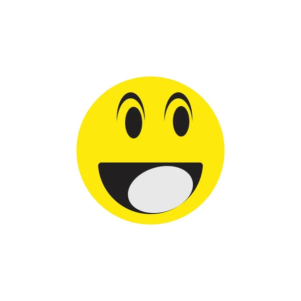 Emoticon Modello Faccia Espressione Icona Vettoriale — Vettoriale Stock