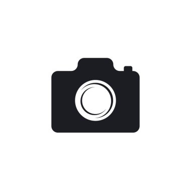 Kamera simgesi vektör şablon çizim tasarımı
