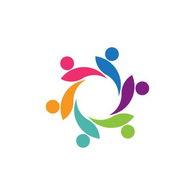 Evlat Edinme ve Toplum Bakımı Logo şablonu vektörü