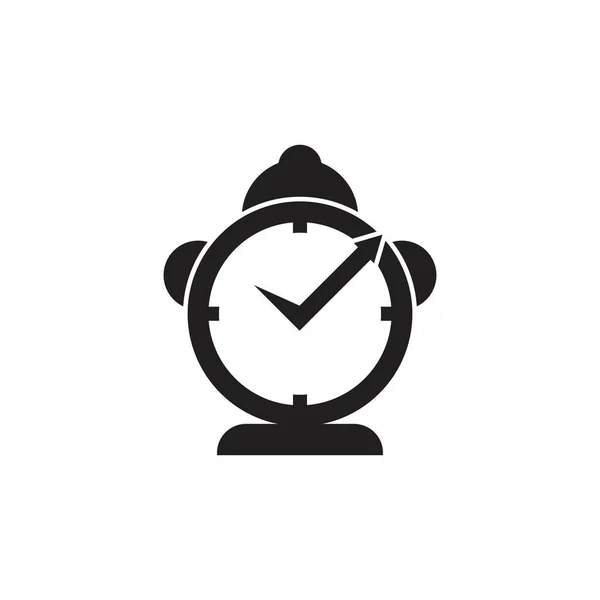 Saat Logosu Vektör Şablonu Çizim Tasarımı — Stok Vektör