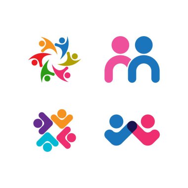 Evlat Edinme ve Toplum Bakımı Logo şablonu vektörü