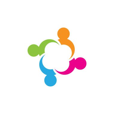 Evlat Edinme ve Toplum Bakımı Logo şablonu vektörü