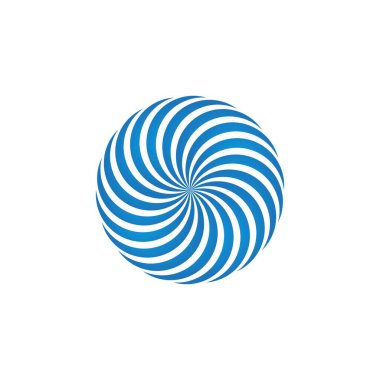 daire logo vektör şablonu çizimi