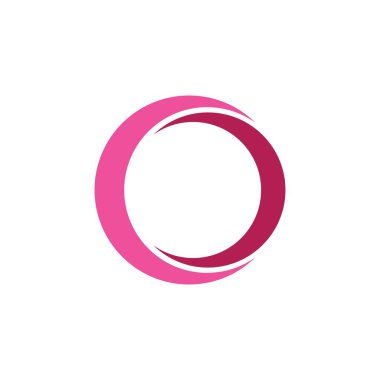 daire logo vektör şablonu çizimi