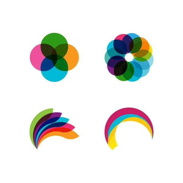 Illustration Modèle Vectoriel Logo Cercle — Image vectorielle