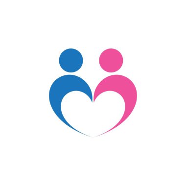 Evlat Edinme ve Toplum Bakımı Logo şablonu vektörü