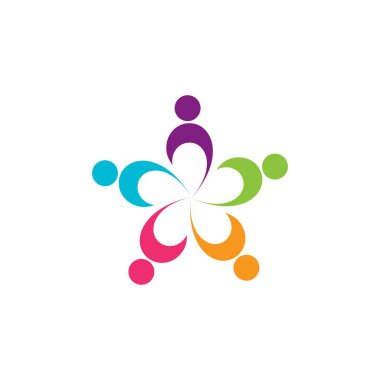 Evlat Edinme ve Toplum Bakımı Logo şablonu vektörü