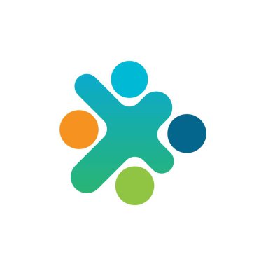 Evlat Edinme ve Toplum Bakımı Logo şablonu vektörü