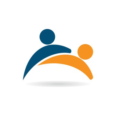 Evlat Edinme ve Toplum Bakımı Logo şablonu vektörü