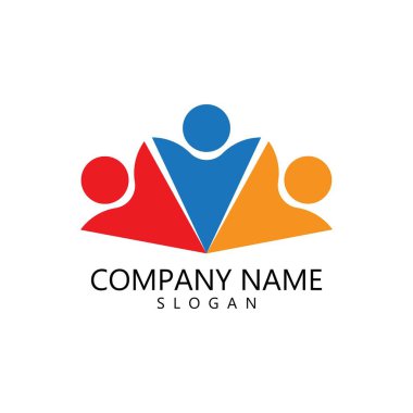 Evlat Edinme ve Toplum Bakımı Logo şablonu vektörü