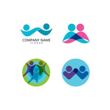 Evlat Edinme ve Toplum Bakımı Logo şablonu vektörü