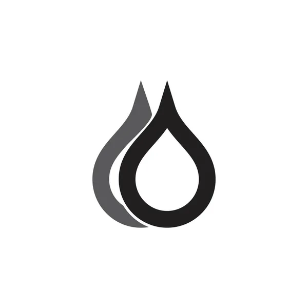 Векторный Дизайн Иконок Капли Воды Естественный — стоковый вектор