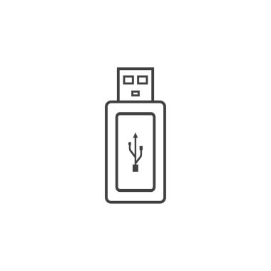 usb simge vektör şablonu tasarım çizimi