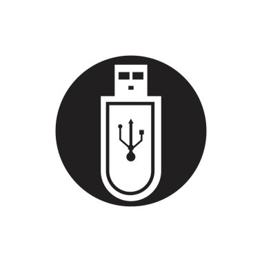 usb simge vektör şablonu tasarım çizimi