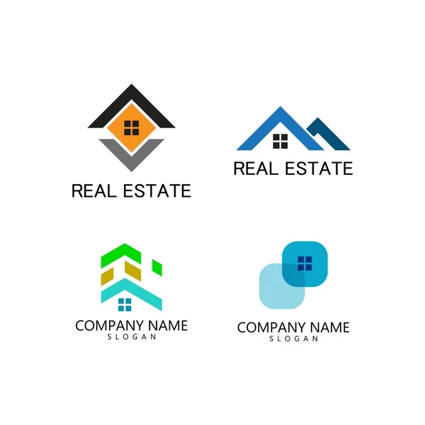 Property Logo Template Real Estate — Stock Vector