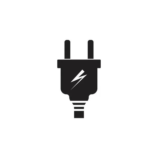 Piug Elektrischen Vektorsymbol Illustration Design — Stockvektor