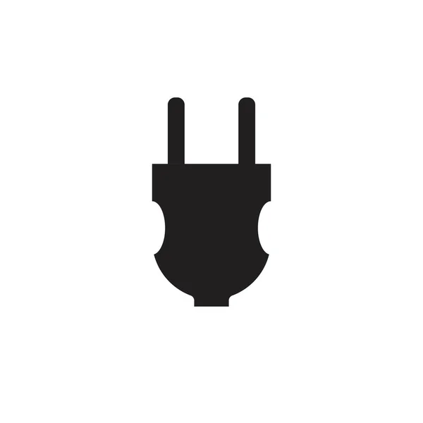 Piug Elektrischen Vektorsymbol Illustration Design — Stockvektor
