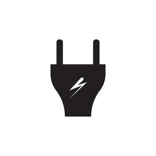 Piug Elektrischen Vektorsymbol Illustration Design — Stockvektor