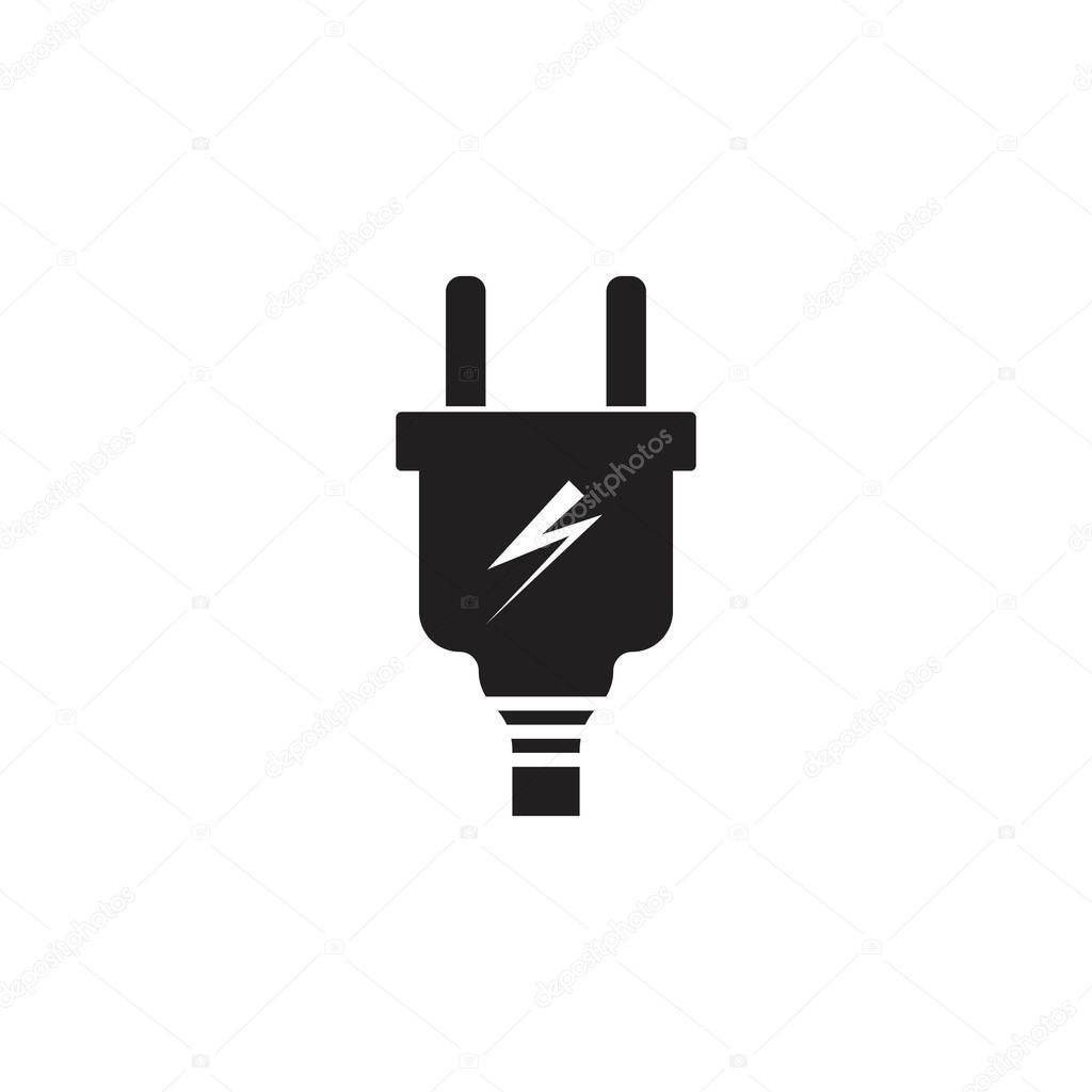 piug in electric vector icon illustration design