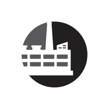  Fabrika inşaatı endüstriyel vektör resimleme tasarımı