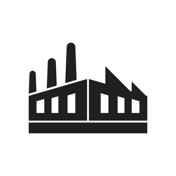 Fabrika Inşaatı Endüstriyel Vektör Resimleme Tasarımı — Stok Vektör