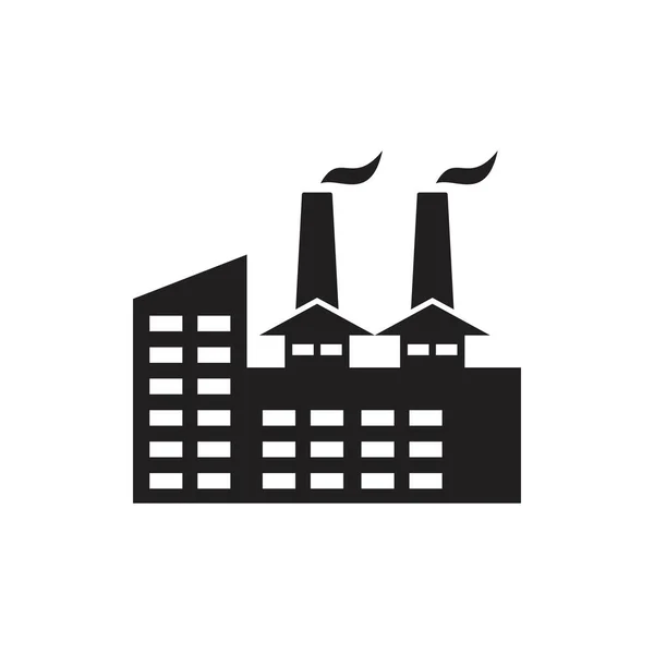 Factory Building Industrial Vector Icon Illustration Design — Stock Vector