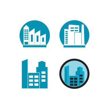  Fabrika inşaatı endüstriyel vektör resimleme tasarımı