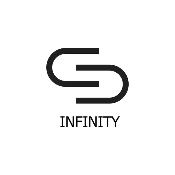 Infinitet Logotyp Vektor Mall Design — Stock vektor