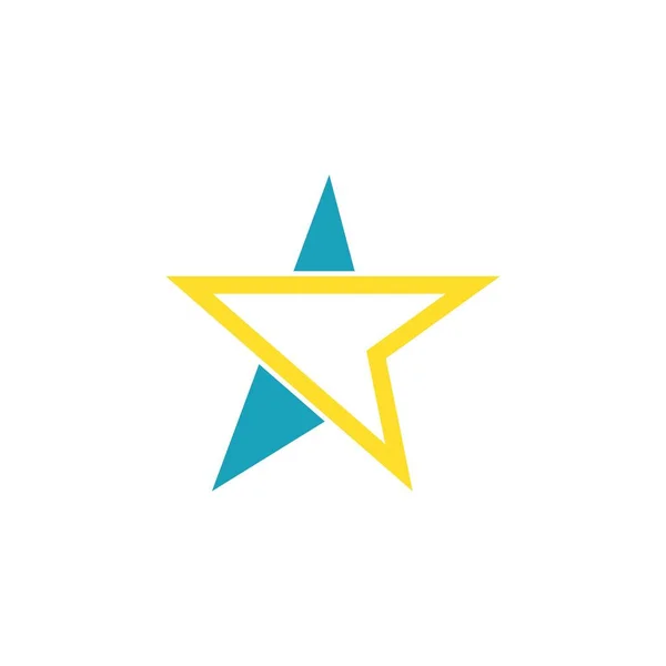 Дизайн Векторных Иконок Шаблона Star Logo — стоковый вектор