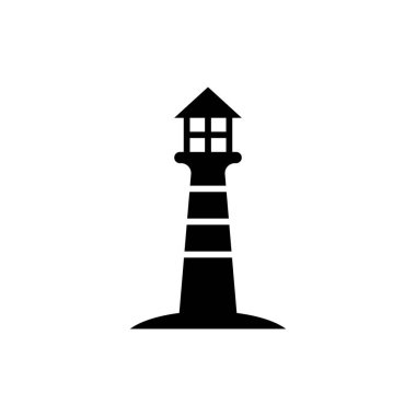 Light House Logo Şablonu vektör çizimi tasarımı