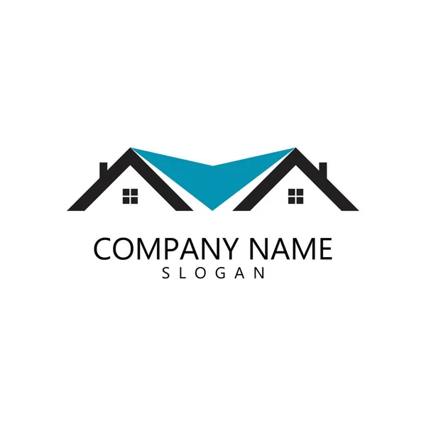 Property Logo Template Real Estate — Stock Vector