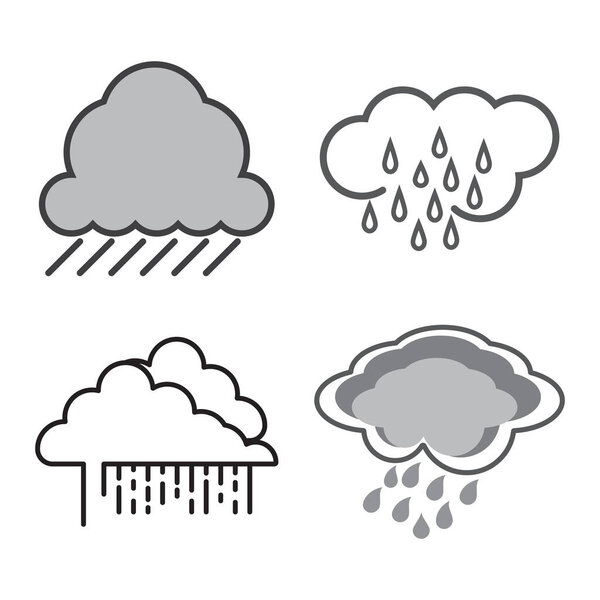 Иллюстрация шаблона иконки метеорологии