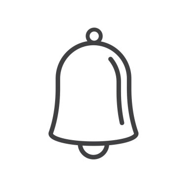 Noel çan simgesi şablonu vektör çizimi tasarımı