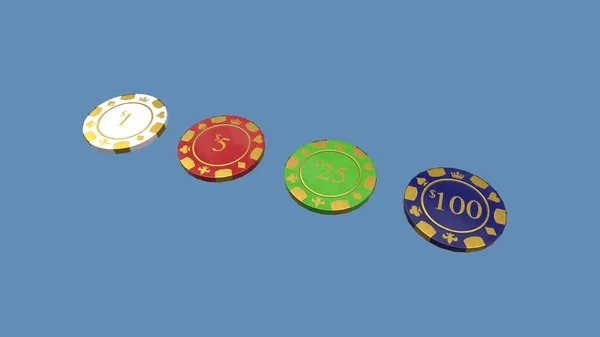 Casino Chips V2 Low-poly 3D model